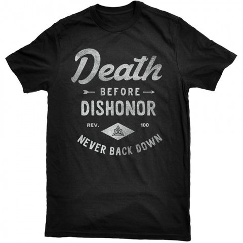 DEATH BEFORE DISHONOR TEE - BLACK