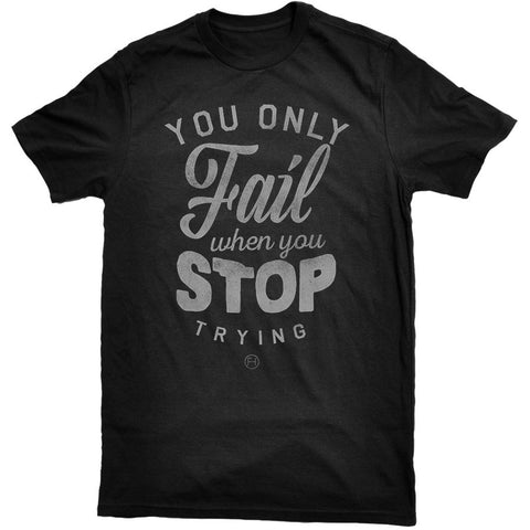 First Hustle - Never Stop Tee Black